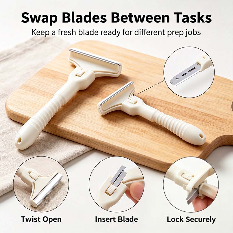 Handheld Fat Trimmer for Beef & Pork, Stainless Steel Meat Scraper🥩