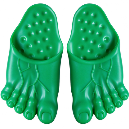 Unisex Monster EVA Sports Flat Slide Sandals - Footwear With Round Toe 🩴