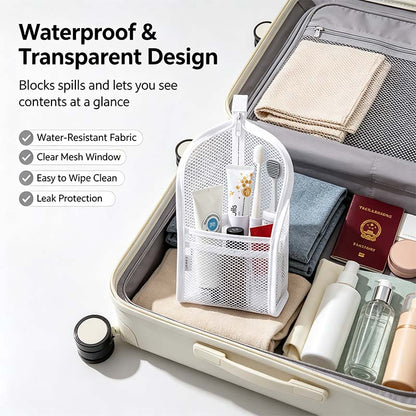 Standing Toiletry Bag Waterproof Foldable Travel Makeup Organizer🎒