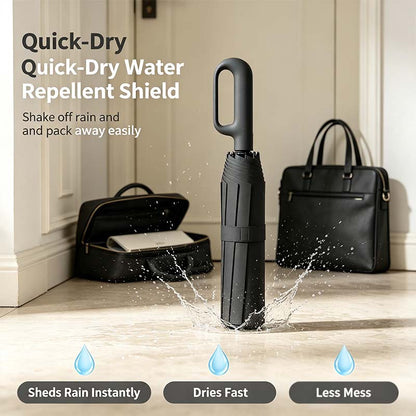 Automatic Folding Umbrella,Portable Rain Umbrella with Loop Buckle☂️