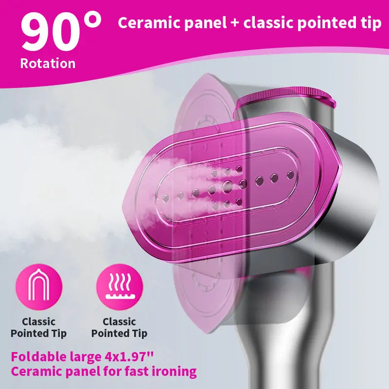 Garment Steamer for Clothes, Portable Travel Clothing Steamer Iron, 7 Mode with LED💨