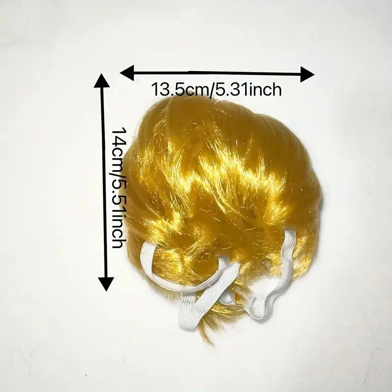 Cute Short-Hair Wig Pet Headband, Funny Pet Wig Hair Accessories for Dogs and Cats 🐶