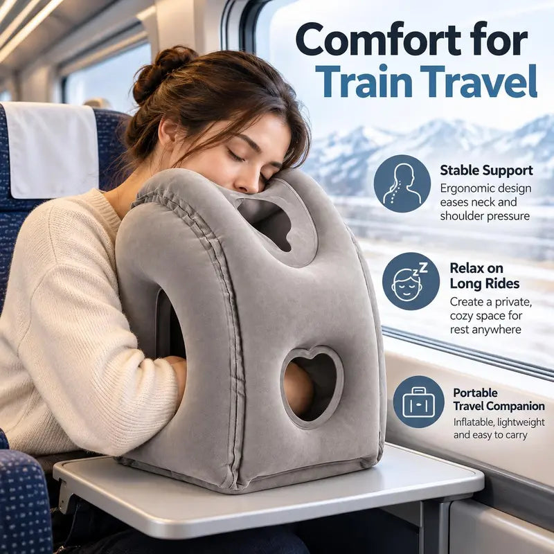 Inflatable Travel Pillow for Airplanes ✈️