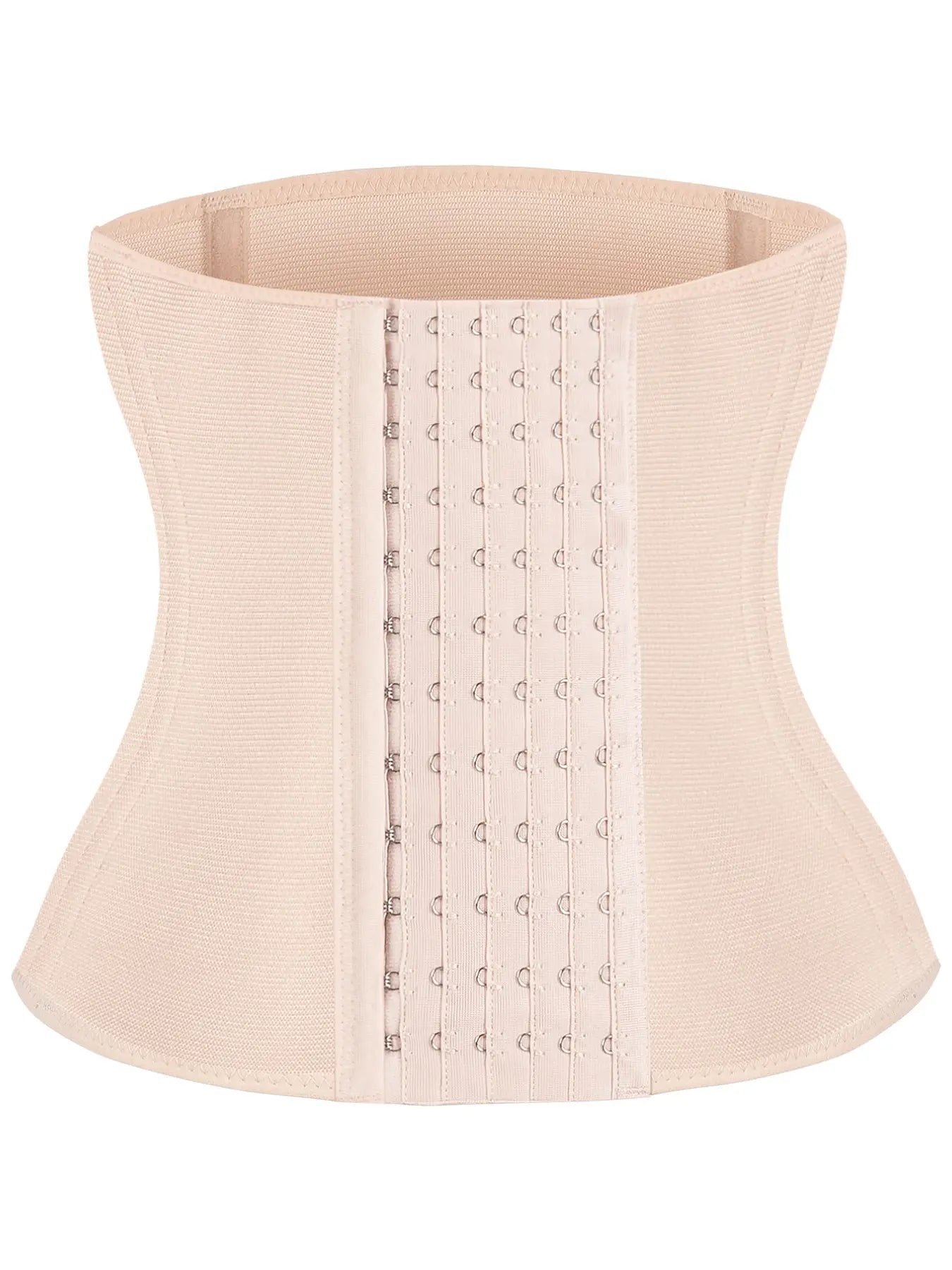 Women's Solid Color Hook & Eye Closure Waist Trainer, Adjustable Tummy Control Shaper🧘‍♀️
