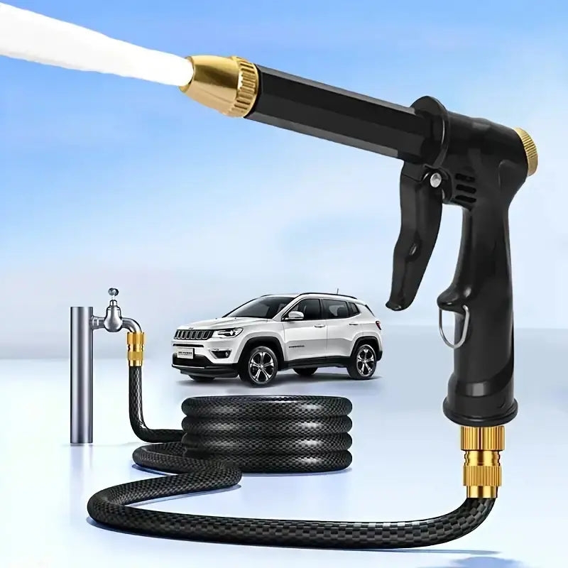 Upgraded adjustable spray gun, perfect for cleaning cars, gardens, and pets 🔫