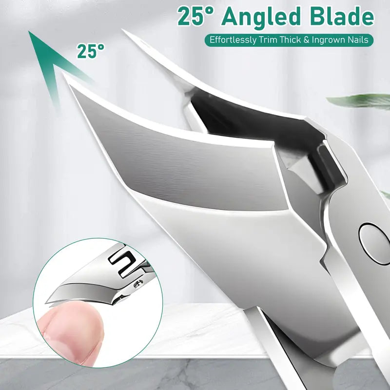 Three-Piece Set of Beak-Shaped Nail Clippers with Ergonomic Design