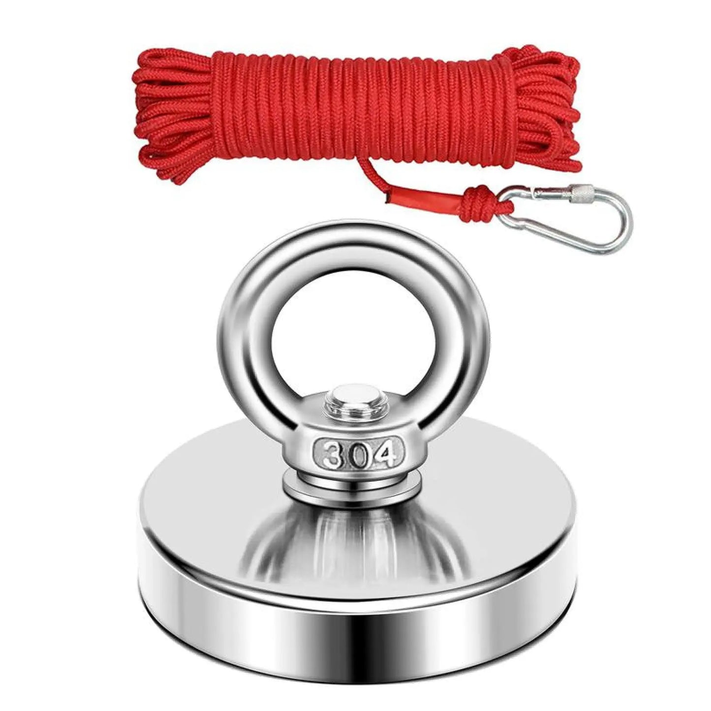 350 LBS Heavy Duty Fishing Magnet, Magnet with Countersunk Eyebolt🧲
