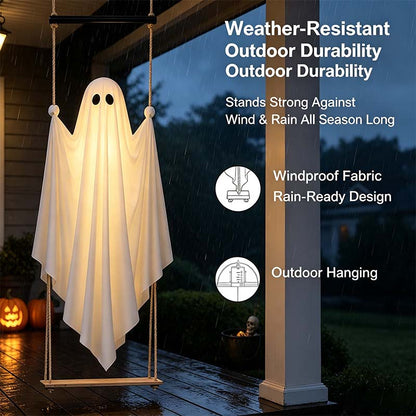 Halloween Decorations Outdoor Pre-Assembled Hanging Swing Ghost 🎃👻