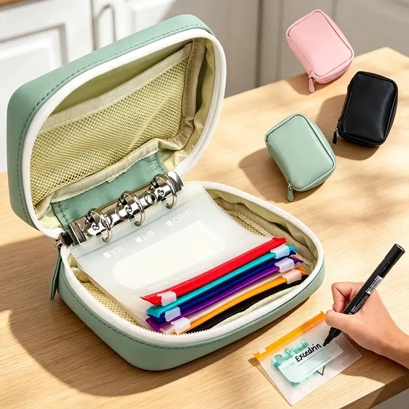 Waterproof Pill Pouch Set, 14pcs Bags Inside, A8 Waterproof Pill Organizer Set, 7 to 14 Days of Meds💊 🧳