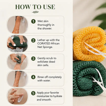 Authentic Exfoliating Net Bath Sponge🛁