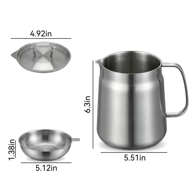 304 Stainless Steel Deep Fryer Pot Set 🍳