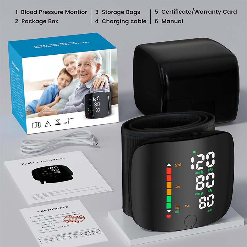 Automatic Wrist Blood Pressure Monitor, Accurate Health Monitoring✨