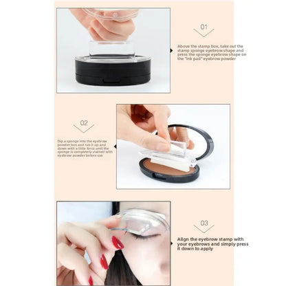 One Touch Eyebrow Stamp Makeup Kit 💓