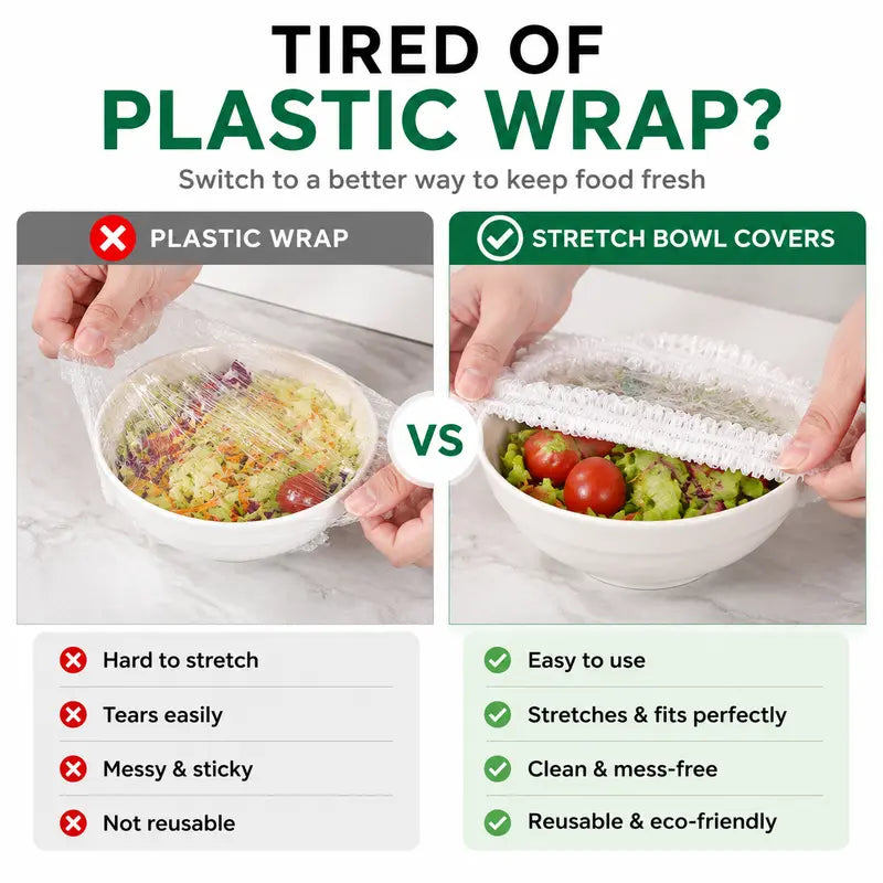 Stretch Bowl Covers vs Plastic Wrap