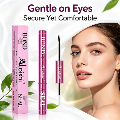 2 in 1 Bond & Seal Eyelash Adhesive, Black/White Waterproof Gentle Lightweight Strong Hold Glue🖤🤍