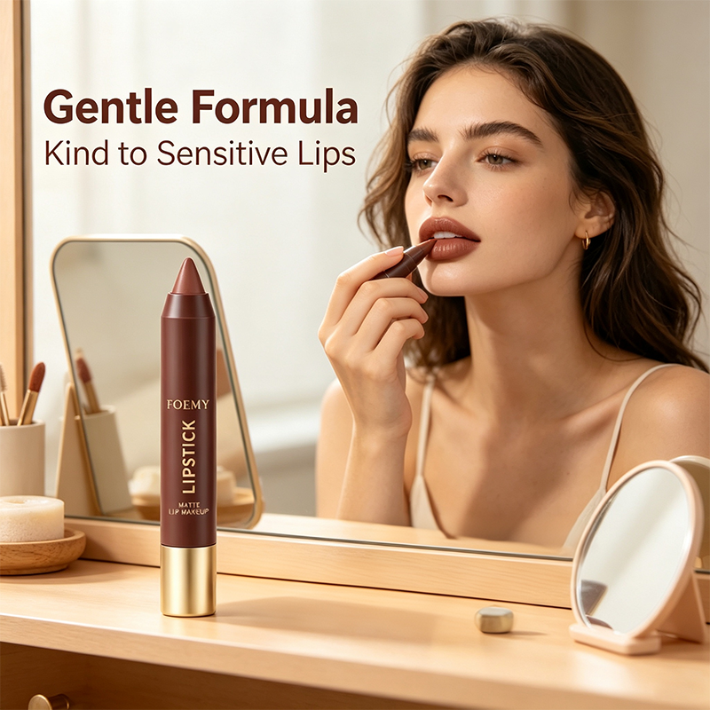 Matte Brown Lipstick, Individual Lipsticks, Waterproof, Non-stick Cup💄