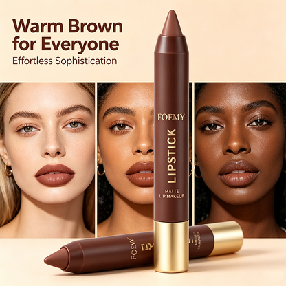 Matte Brown Lipstick, Individual Lipsticks, Waterproof, Non-stick Cup💄