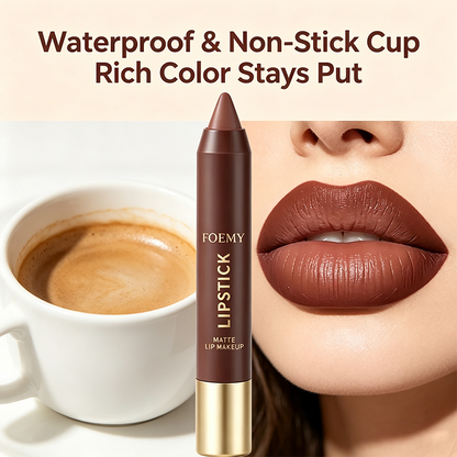 Matte Brown Lipstick, Individual Lipsticks, Waterproof, Non-stick Cup💄