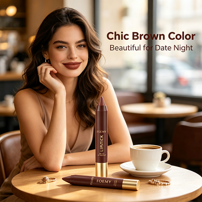 Matte Brown Lipstick, Individual Lipsticks, Waterproof, Non-stick Cup💄