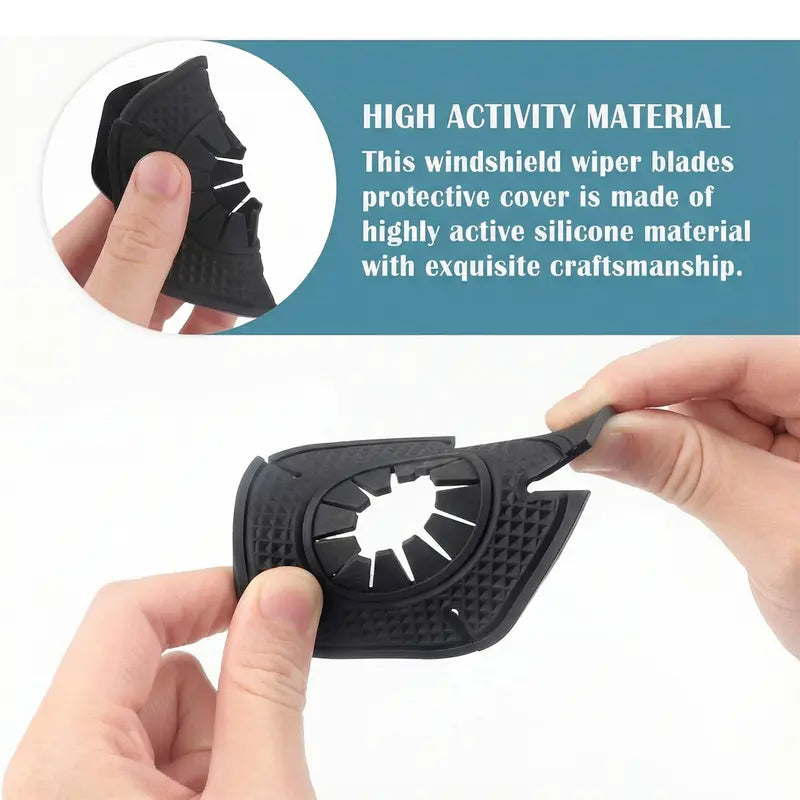 4 Pcs Silicone Automotive Windshield Wiper Arm Hole Protector Covers 🚗