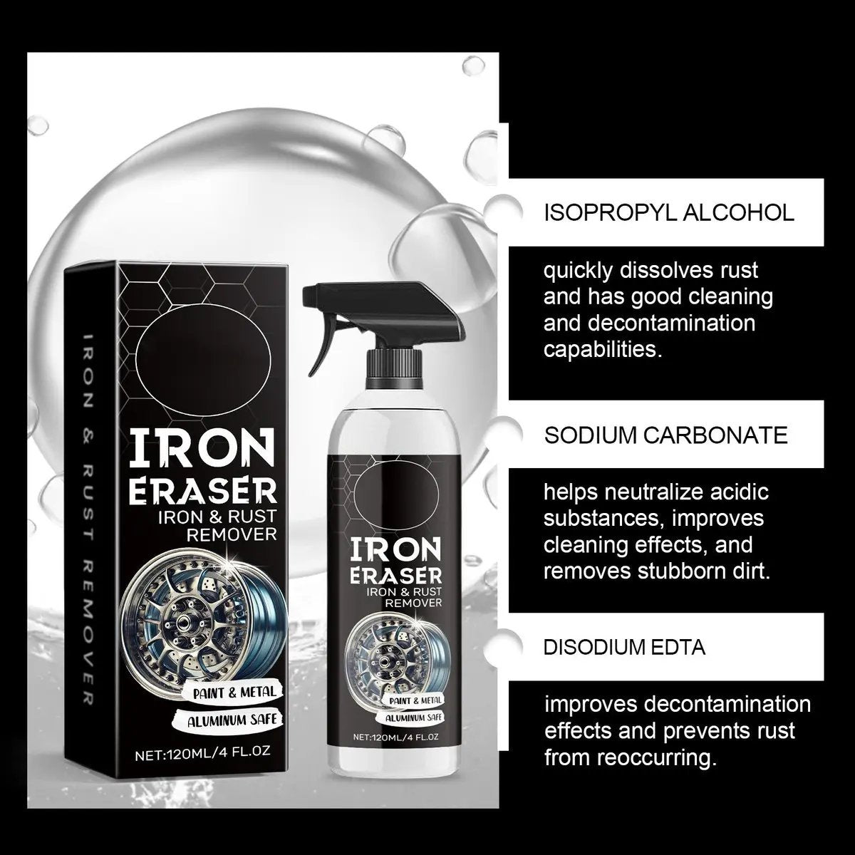 🧲Car Iron Remover Spray Heavy Duty Rust Dissolver