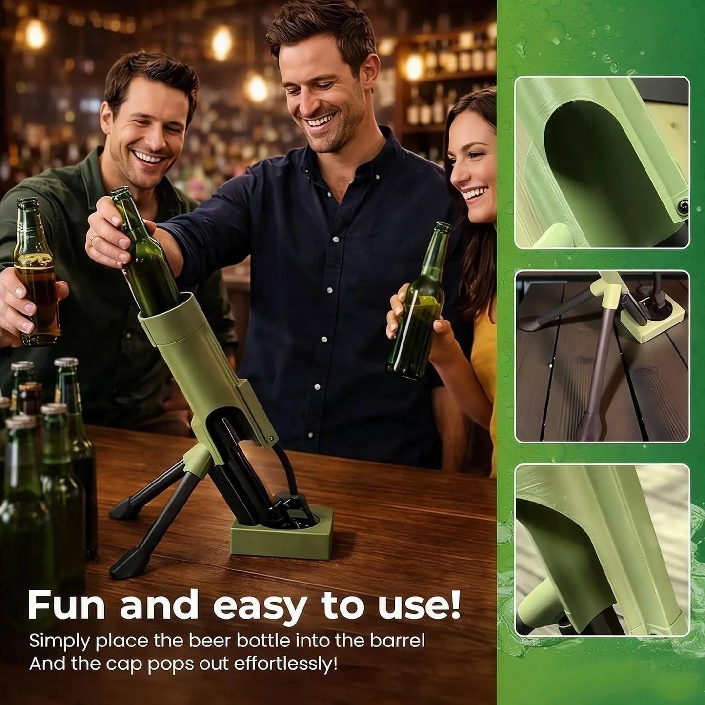 Mortar Beer Bottle Opener,Home Party Bar Decor🍻