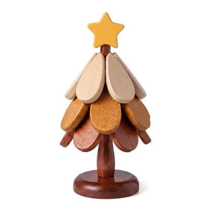 Wooden one tree coaster Solid wood home desktop decoration🎄