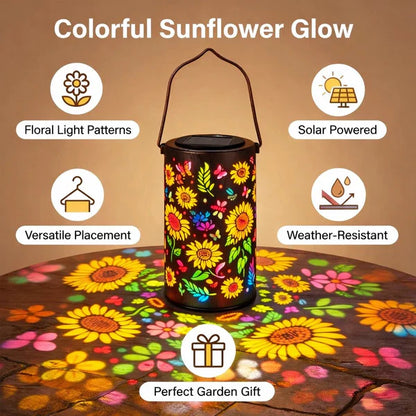 Solar Powered Sunflower Lantern, Colorful Glow Garden Decor🌻