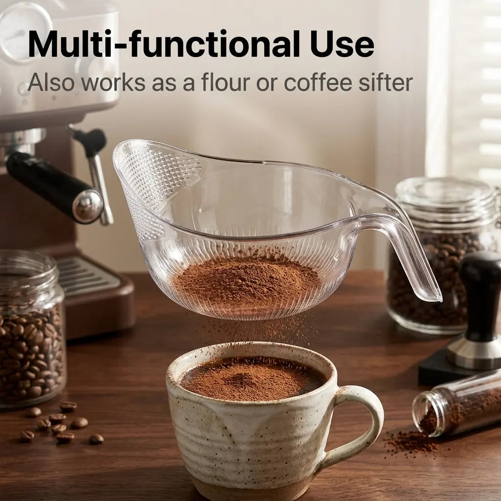 Aesthetic Multifunctional Rice Strainer with Handle 🥣