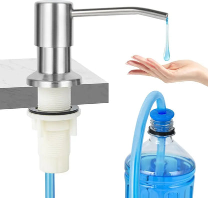 Soap Dispenser for Kitchen Sink Brushed Nickel Stainless Steel Countertop💧
