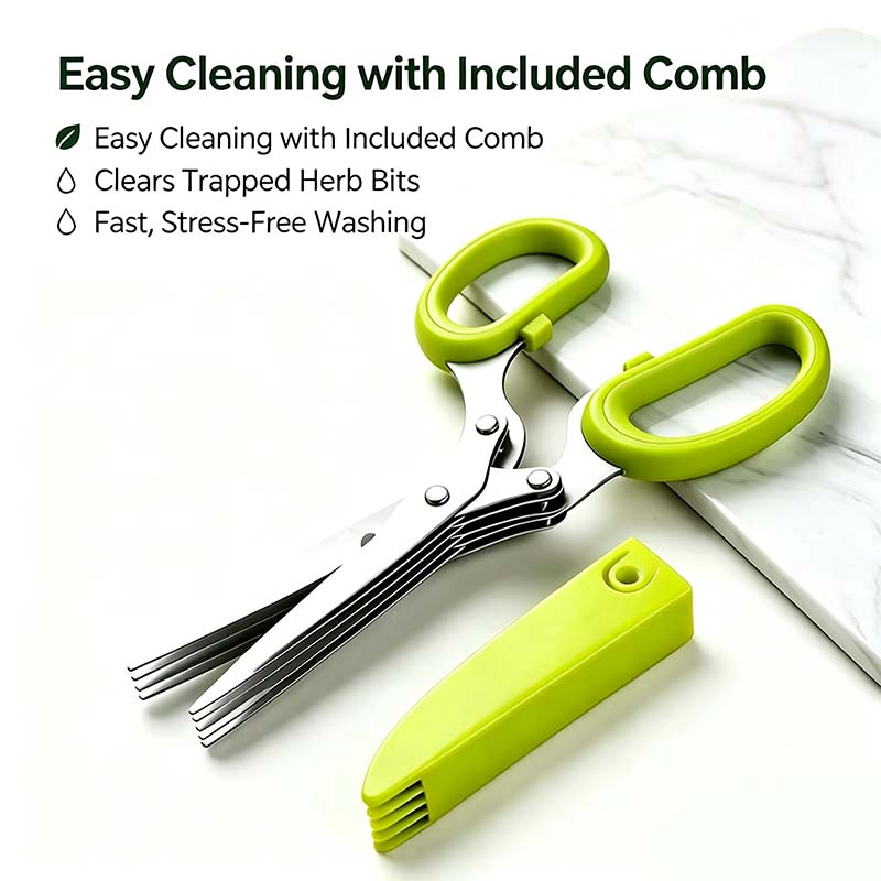 Onion Scissors Multi-Layer Ergonomic Plastic Shredded Paper Scissors Kitchen Tools✂️
