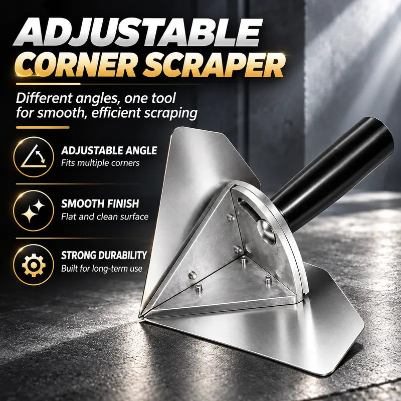 Stainless Interior Corner Finishing Trowel Stainless Steel, Silver Shaped Finishing Tool 🛠️