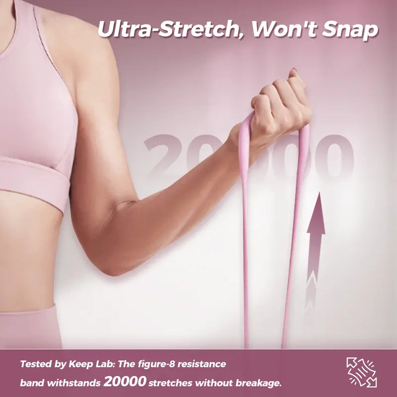 Resistance Bands Figure 8 Exercise Bands for Women, 8-Shaped, TPE Material💪