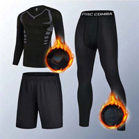 Sci-fi fleece three-piece set