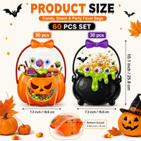 60pcs(30 pumpkin+30 poison)