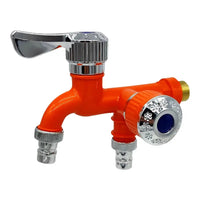 Orange【1-pack】One-in-two faucet