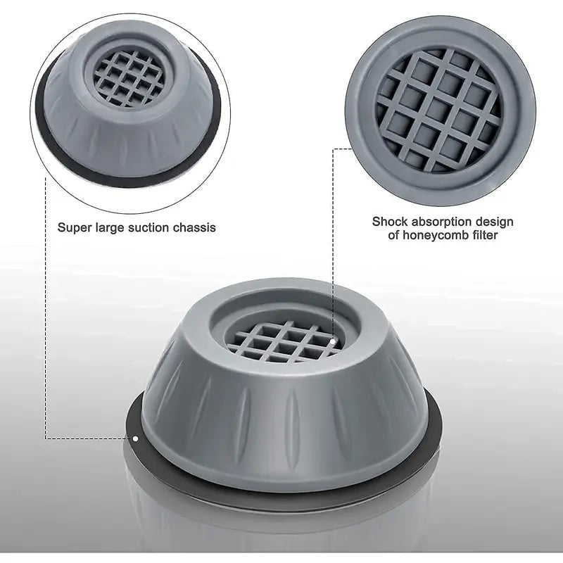 4Pcs Anti Vibration Washing Machine Foot Pads Noise Reduction🔩