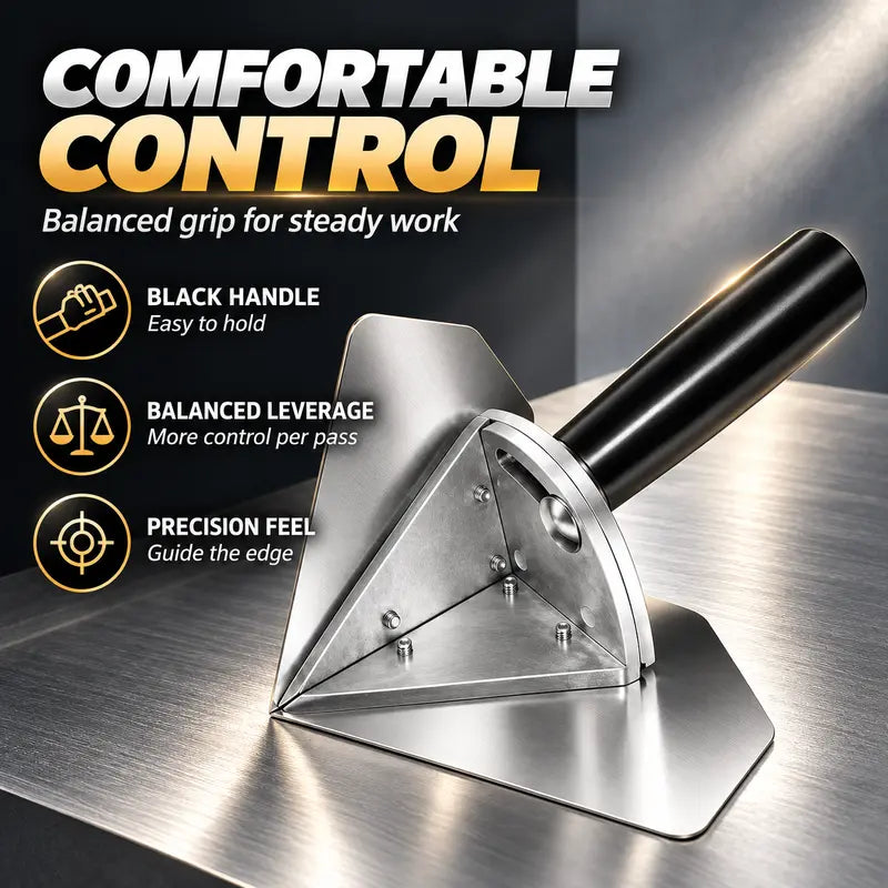 Stainless Interior Corner Finishing Trowel Stainless Steel, Silver Shaped Finishing Tool 🛠️