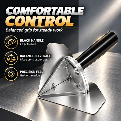 Stainless Interior Corner Finishing Trowel Stainless Steel, Silver Shaped Finishing Tool 🛠️