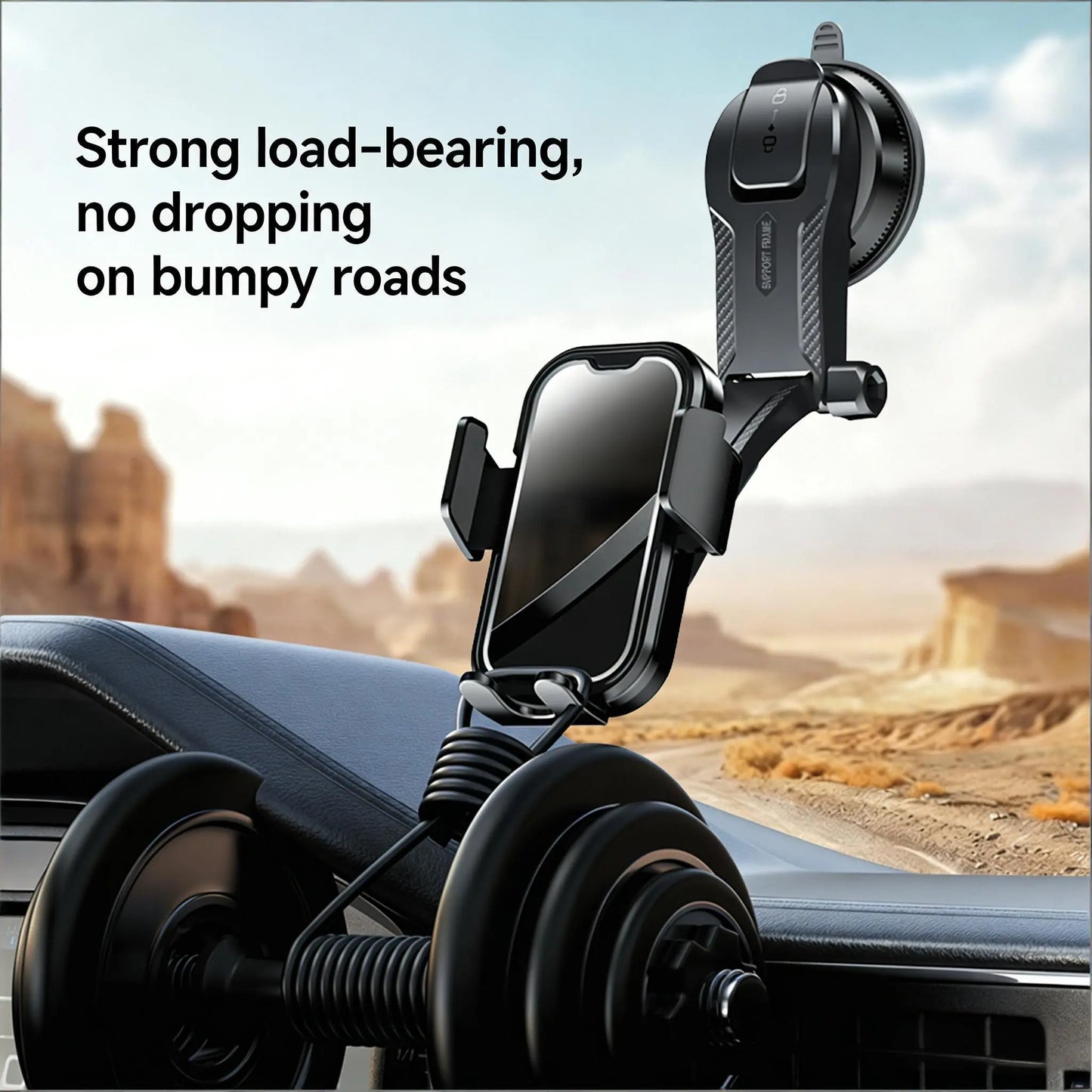 Car Phone Holder 2026 Ultimate Phone Holder for Your Car Windshield Dashboard Cell Phone Car Mount📱