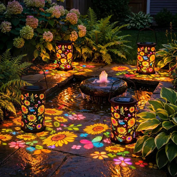 Solar Powered Sunflower Lantern, Colorful Glow Garden Decor🌻