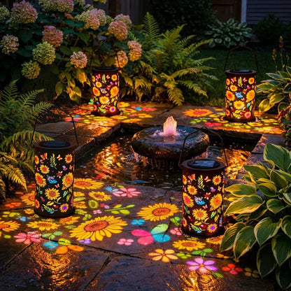 Solar Powered Sunflower Lantern, Colorful Glow Garden Decor🌻