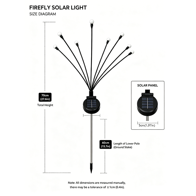 Solar Firefly Garden Lights, 2 Pack🌟