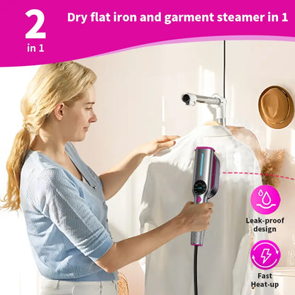 Garment Steamer for Clothes, Portable Travel Clothing Steamer Iron, 7 Mode with LED💨