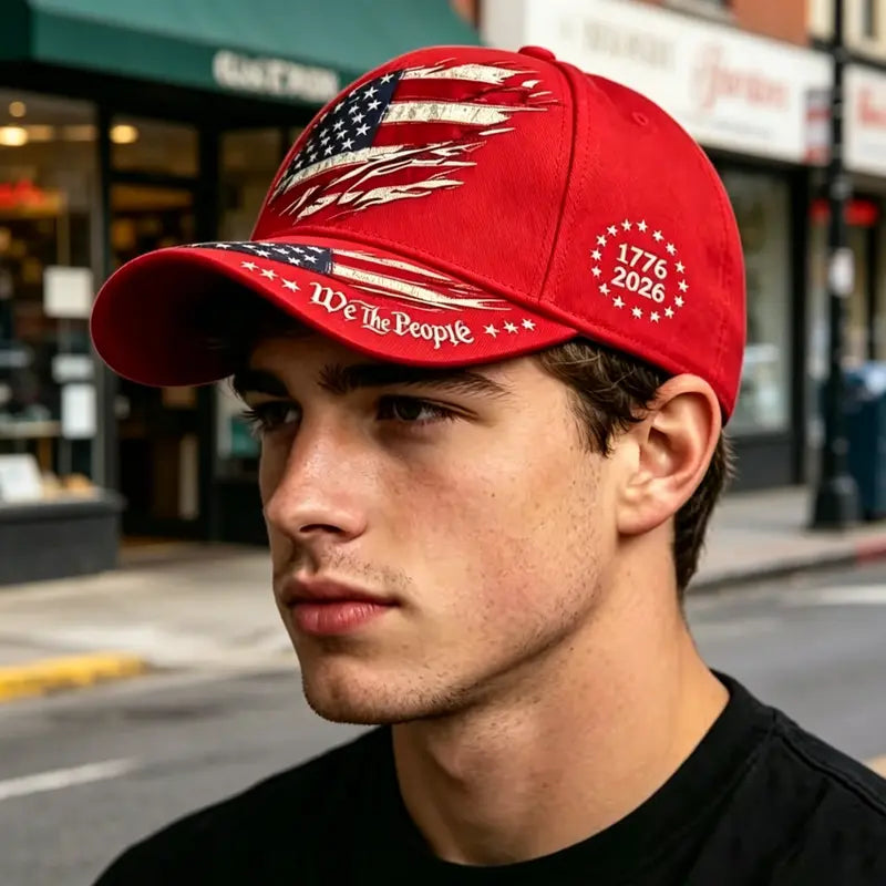 250th Anniversary Print Baseball Cap, Adjustable Unisex Sun Cap⭐