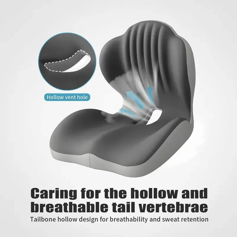 Memory Foam Lumbar Cushion for Car & Office🪑