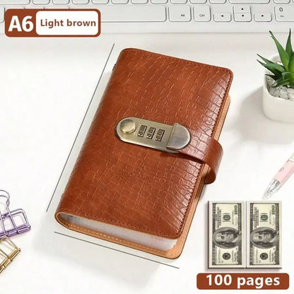 Transparent-Pocket Currency Collectors Album, Top-Grade PU Leather, Password Lock💵