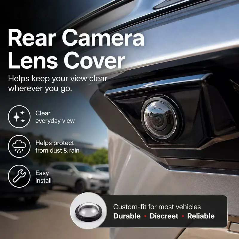 2 Pcs Mirror Shape 360 Panoramic Rearview Car Camera Lens Cover 🚗