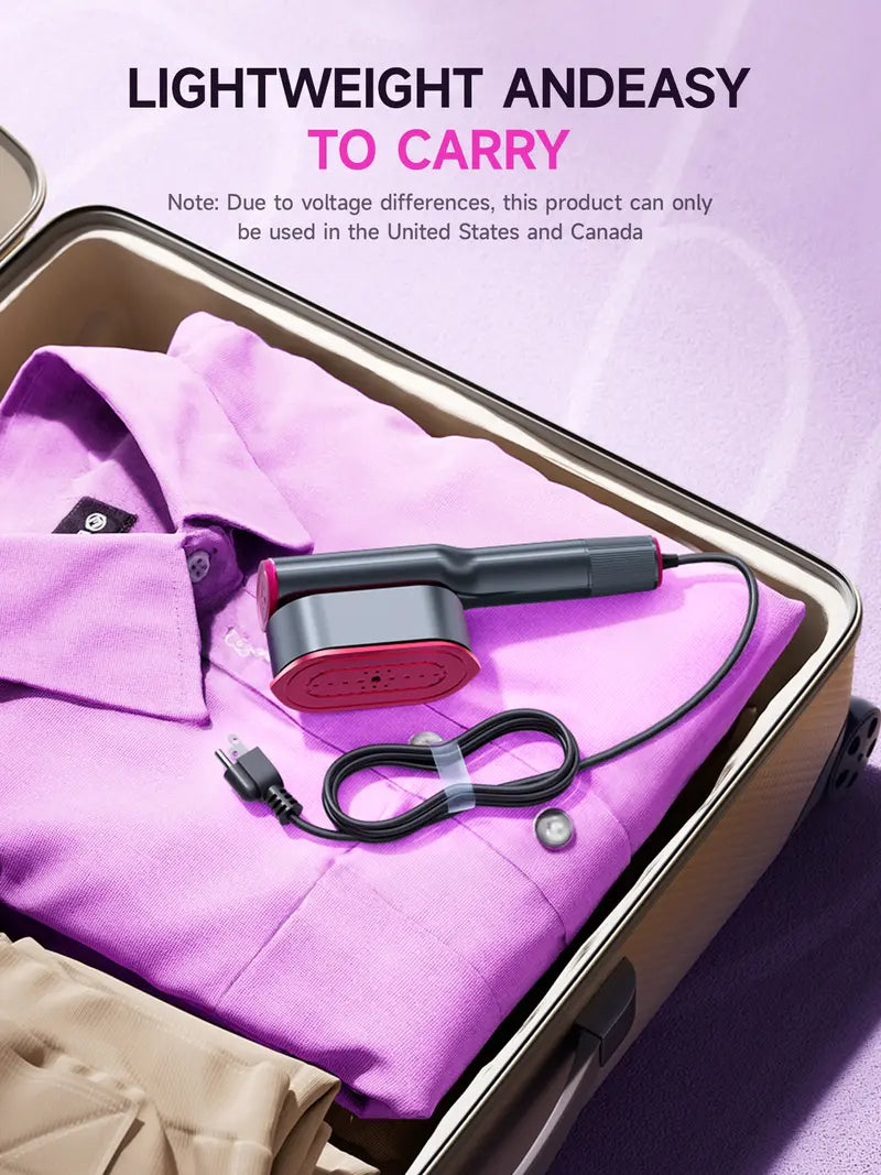 Garment Steamer for Clothes, Portable Travel Clothing Steamer Iron, 7 Mode with LED💨