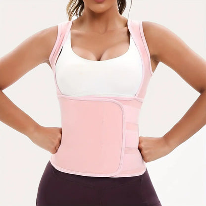 Women's Zip-Up Compression Shapewear Vest - Athletic Active Tops 🏋️‍♀️